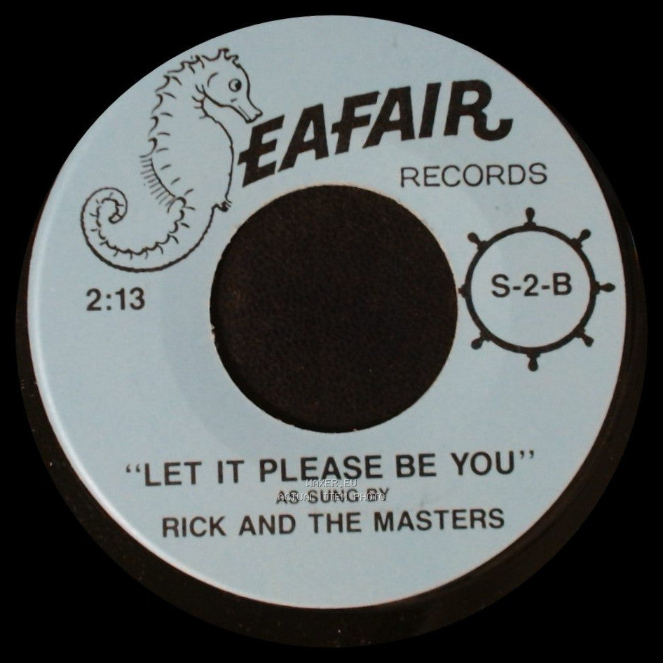 Thurston Harris / Rick And The Masters - I Hope You Won't Hold It Against Me / Let It Please Be You side B