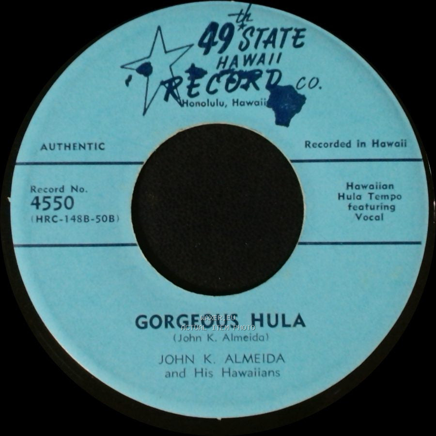 Lei Momo Sweethearts With John K. Almeida's Hawaiians / John K. Almeida And His Hawaiians - Little Brown Gal / Gorgeous Hula side B