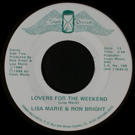 Lisa Marie & Ron Bright - (Is It) Too Late To Start Over / Lovers For The Weekend side B