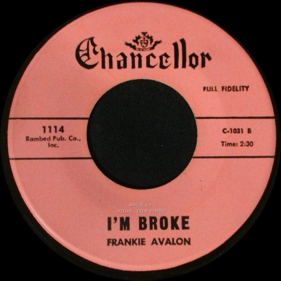 Frankie Avalon - I'm Broke / Venus side A