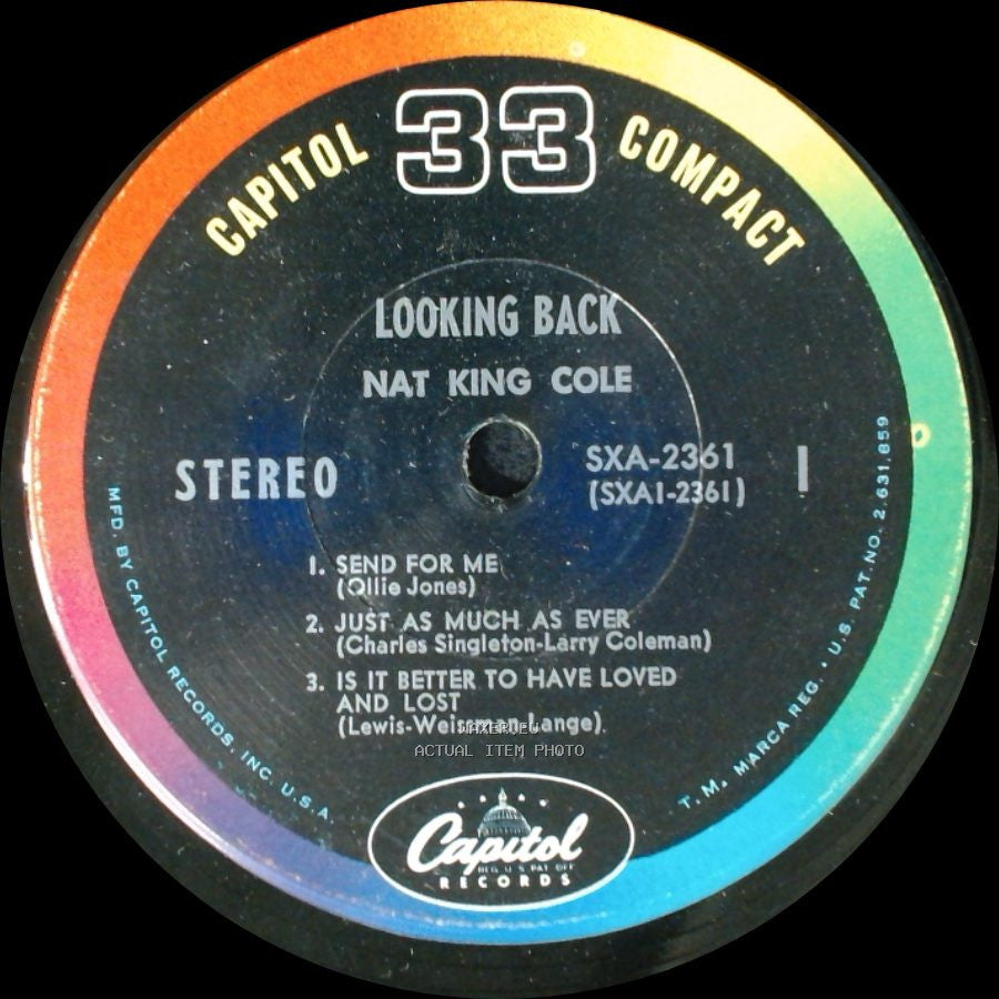 Nat King Cole - Looking Back / Looking Back side A