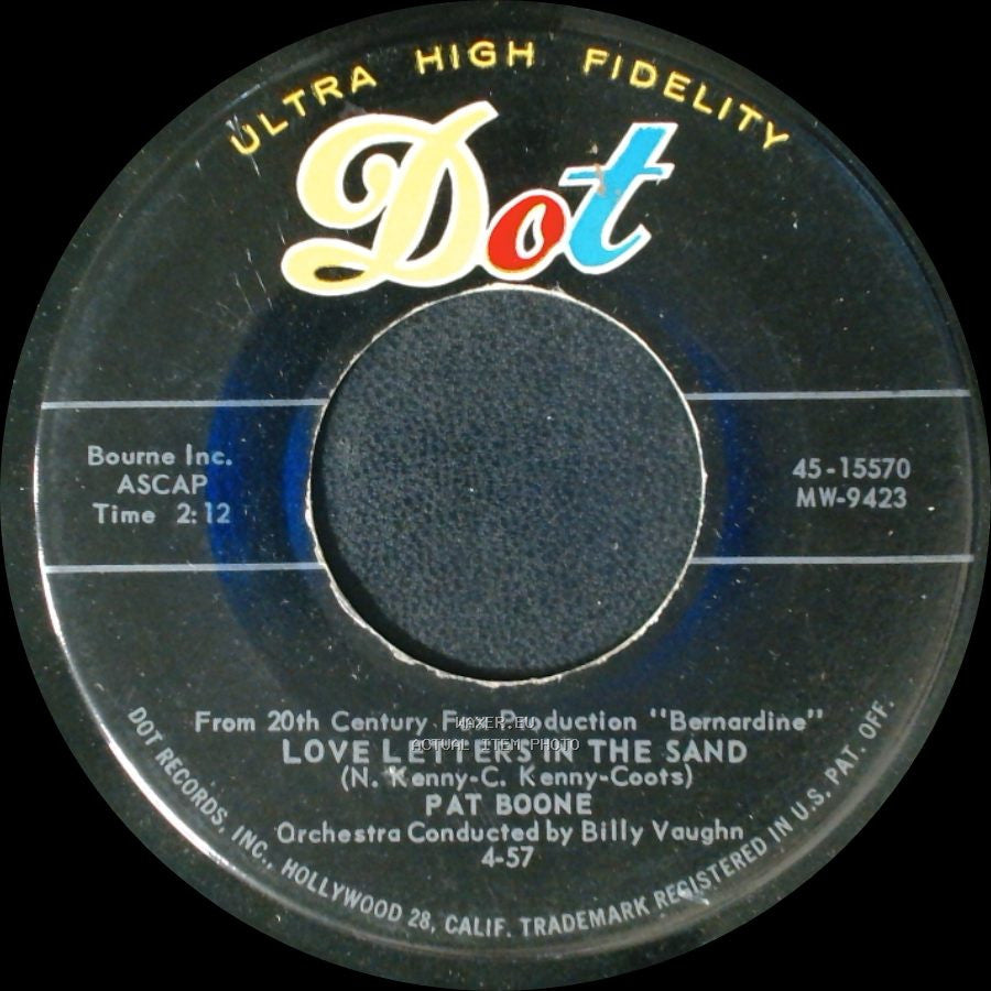 Pat Boone - Love Letters In The Sand / Bernardine side A