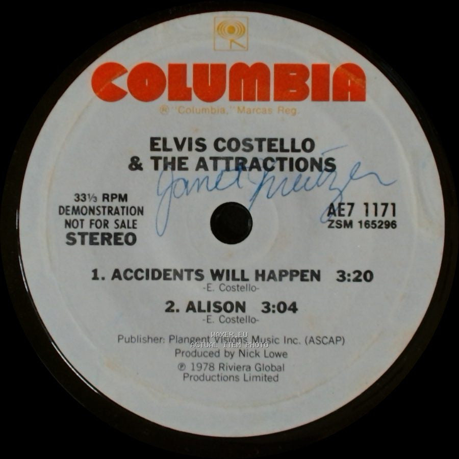 Elvis Costello & The Attractions - Watching The Detectives / Unknown Title B side B