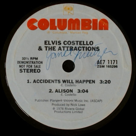 Elvis Costello & The Attractions - Watching The Detectives / Unknown Title B side B