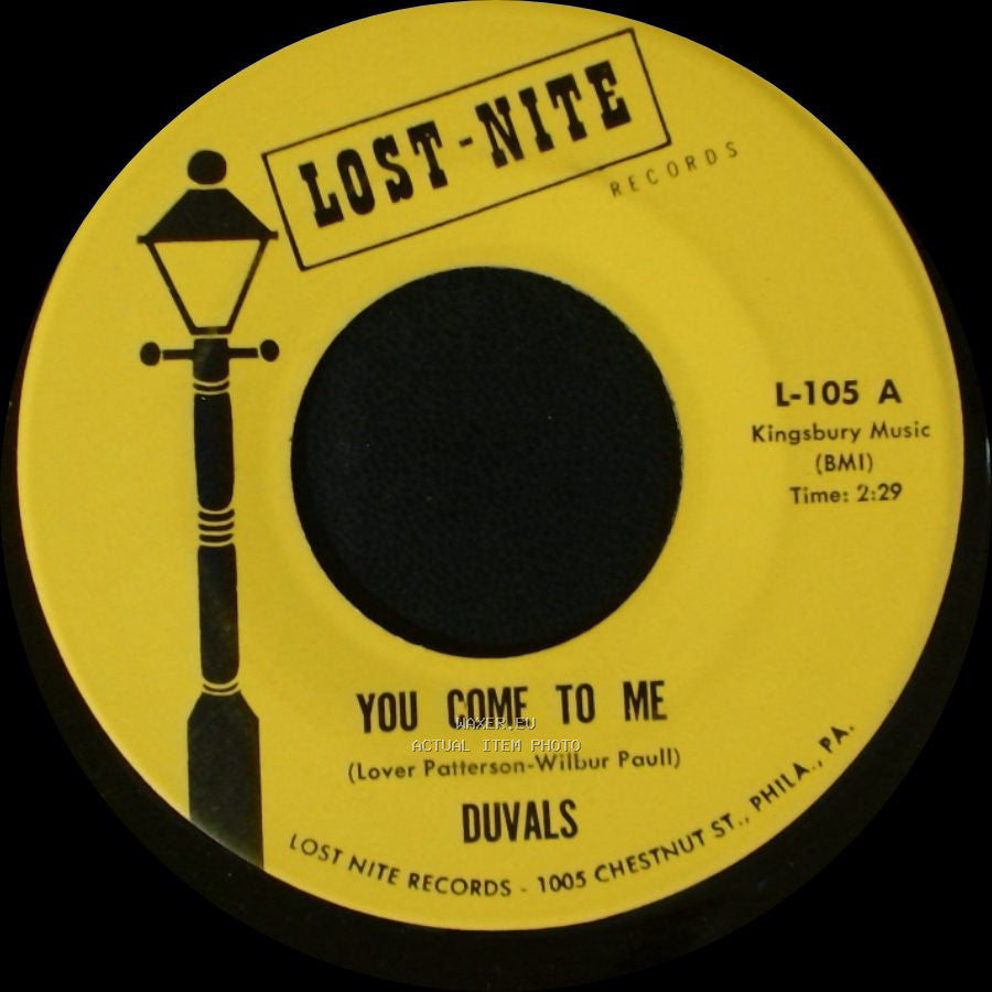 Duvals - You Come To Me / Ooo-Wee Baby side A