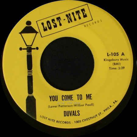 Duvals - You Come To Me / Ooo-Wee Baby side A