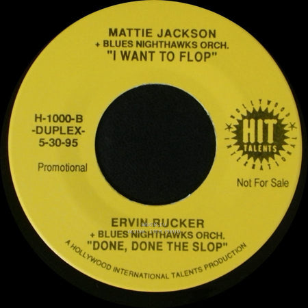 Carlton Beck And The Senders / Ervin Rucker + Blues Nighthawks Orch. - The Girl I Left Behind / Done, Done The Slop side B
