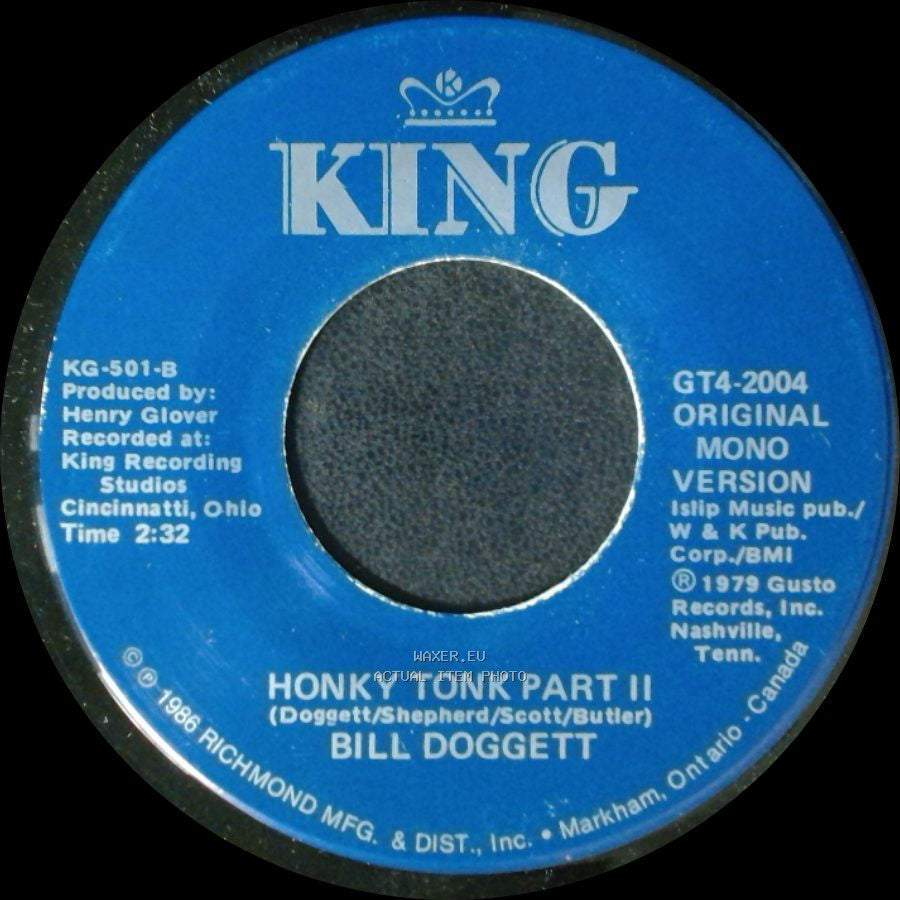 Bill Doggett - Honky Tonk Part Ii / Honky Tonk Part I side A