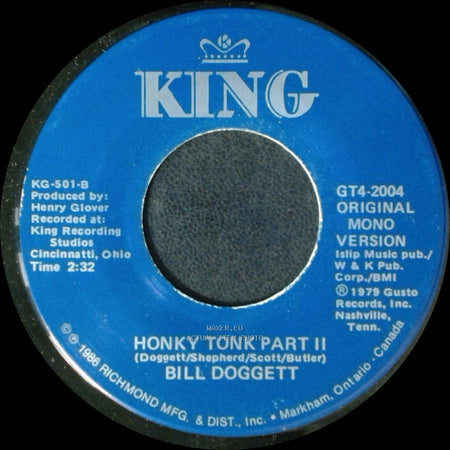 Bill Doggett - Honky Tonk Part Ii / Honky Tonk Part I side A