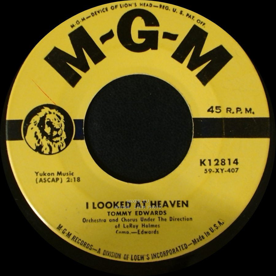 Tommy Edwards - I Looked At Heaven / I've Been There side A