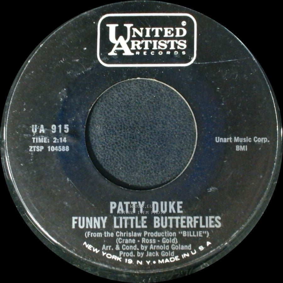 Patty Duke - Funny Little Butterflies / Say Something Funny side A