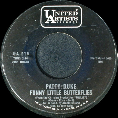 Patty Duke - Funny Little Butterflies / Say Something Funny side A