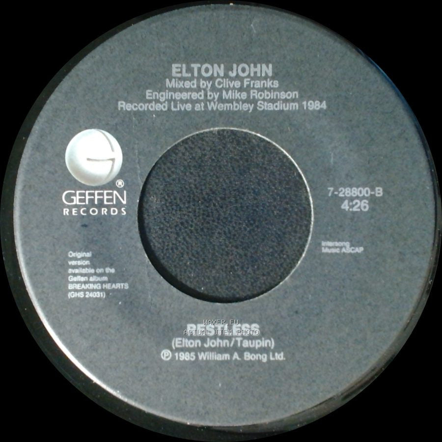 Elton John - Nikita / Restless side B