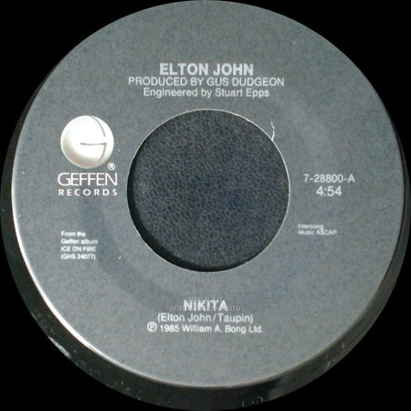 Elton John - Nikita / Restless side B