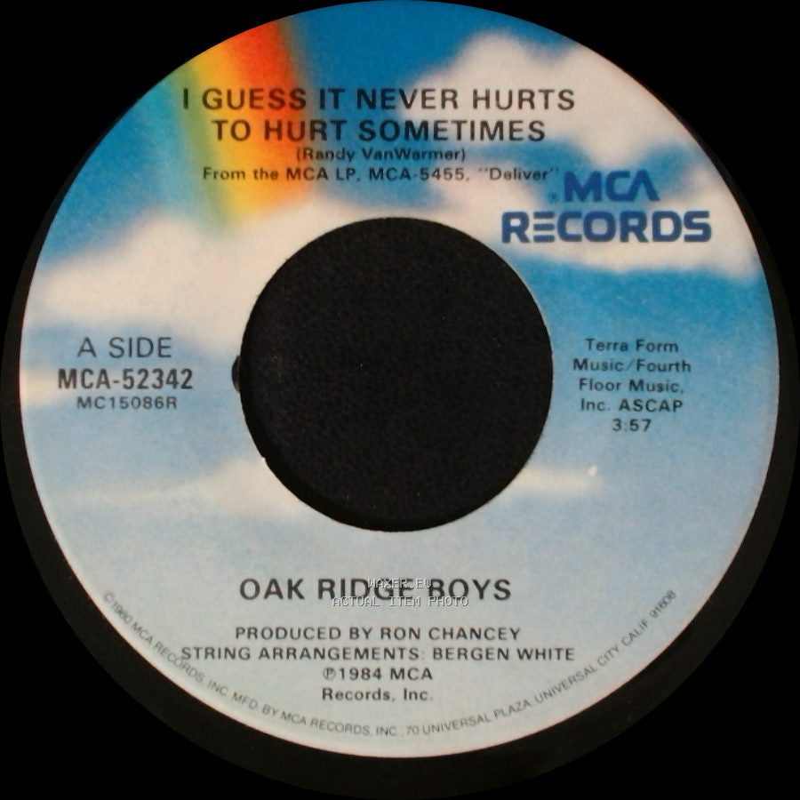 Oak Ridge Boys - I Guess It Never Hurts To Hurt Sometimes / Through My Eyes side A