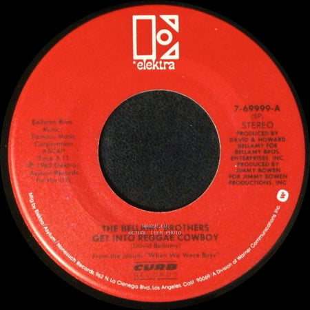 The Bellamy Brothers - We're Just A Little Ole Country Band / Get Into Reggae Cowboy side B