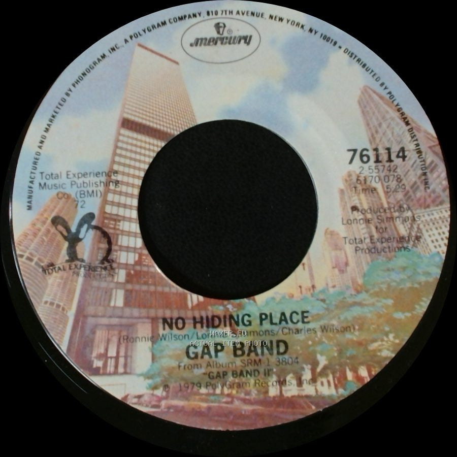 Gap Band - Humpin' / No Hiding Place side B