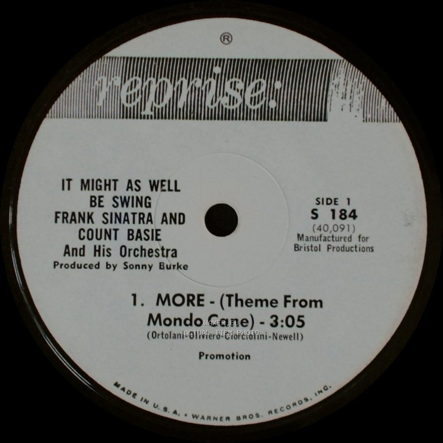 Frank Sinatra And Count Basie And His Orchestra - More - (Theme From Mondo Cane) / I Believe In You side A