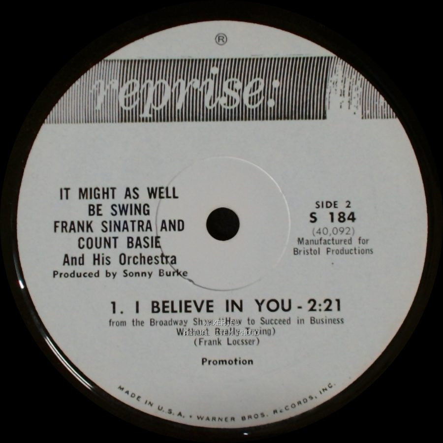 Frank Sinatra And Count Basie And His Orchestra - More - (Theme From Mondo Cane) / I Believe In You side B
