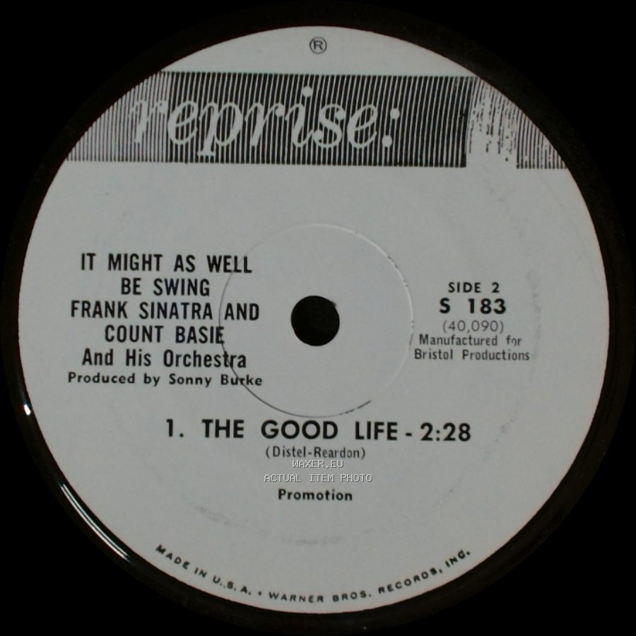 Frank Sinatra And Count Basie And His Orchestra - It Might As Well Be Swing / It Might As Well Be Swing side B