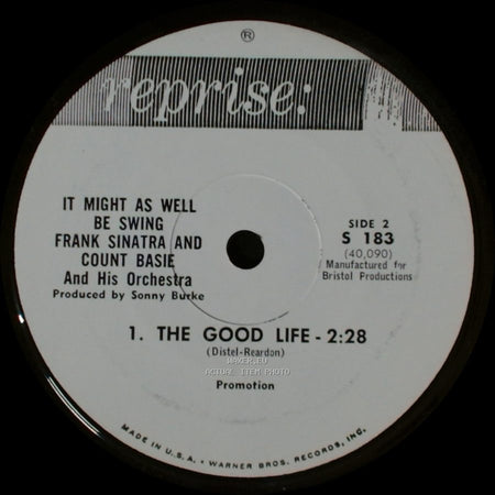 Frank Sinatra And Count Basie And His Orchestra - It Might As Well Be Swing / It Might As Well Be Swing side B