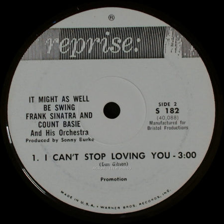 Frank Sinatra And Count Basie And His Orchestra - It Might As Well Be Swing / I Can't Stop Loving You side B