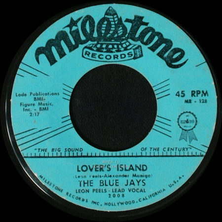 The Blue Jays - Lover's Island / You're Gonna Cry side A