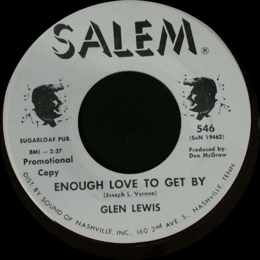 Glen Lewis - Enough Love To Get By / Hanging Pillows Out To Dry side A