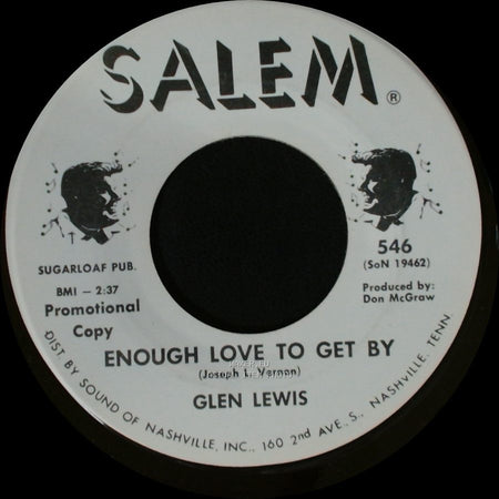 Glen Lewis - Enough Love To Get By / Hanging Pillows Out To Dry side A