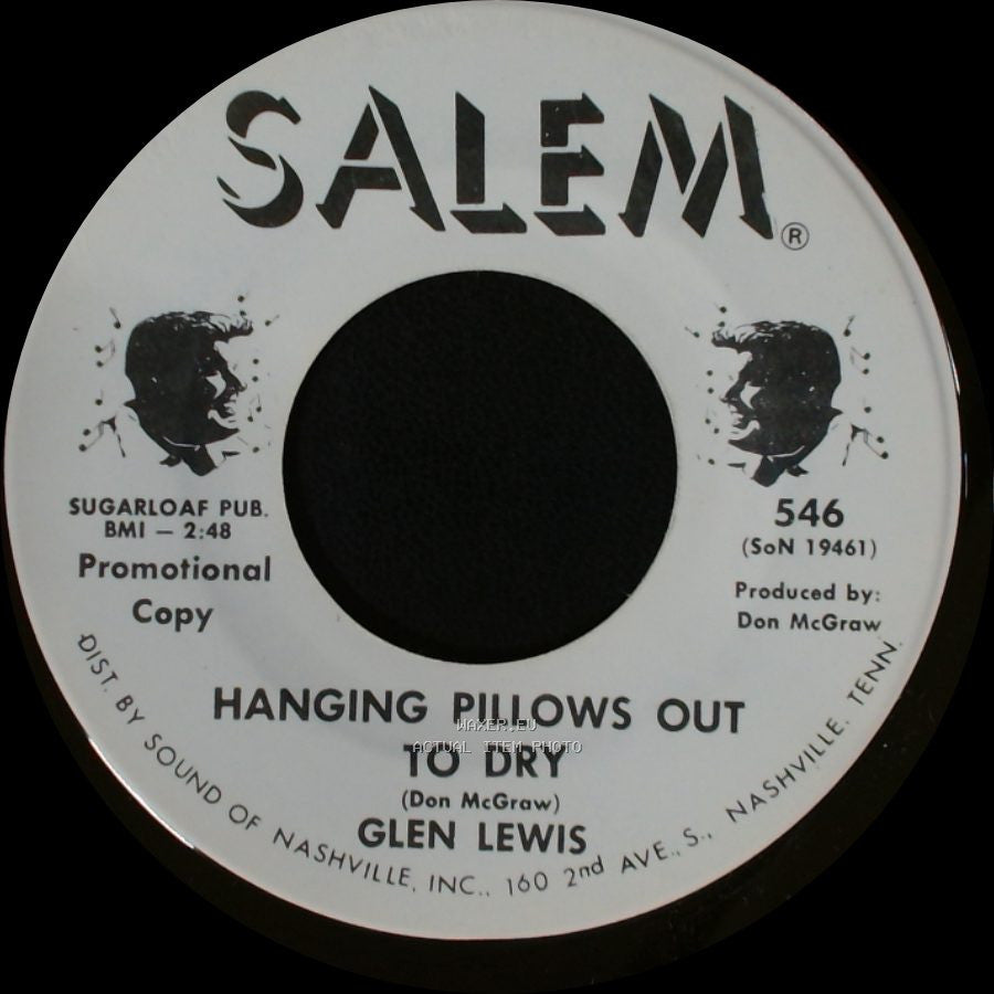 Glen Lewis - Enough Love To Get By / Hanging Pillows Out To Dry side B