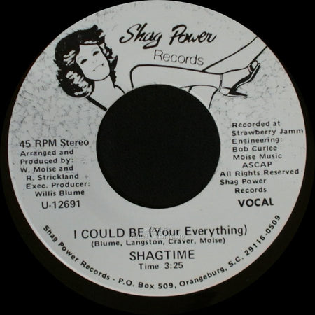 Shagtime - Mr. Beach / Shag Time / I Could Be (Your Everything) side B