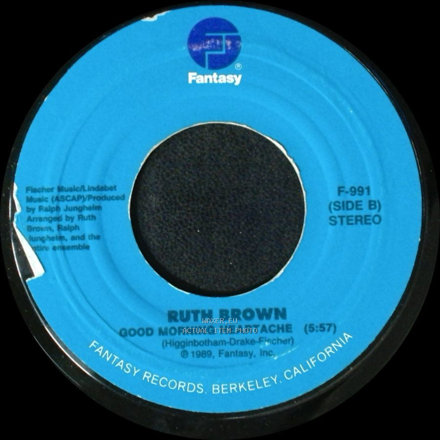 Ruth Brown - If I Can't Sell It, I'll Keep Sittin' On It / Good Morning Heartache side B