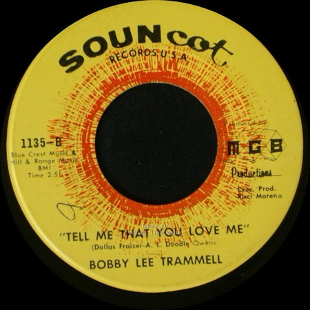 Bobby Lee Trammell - Love Isn't Love (Till You Give It Away) / Tell Me That You Love Me side B