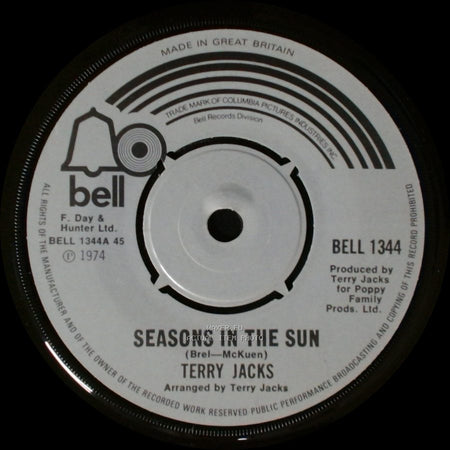Terry Jacks - Put The Bone In / Seasons In The Sun side B
