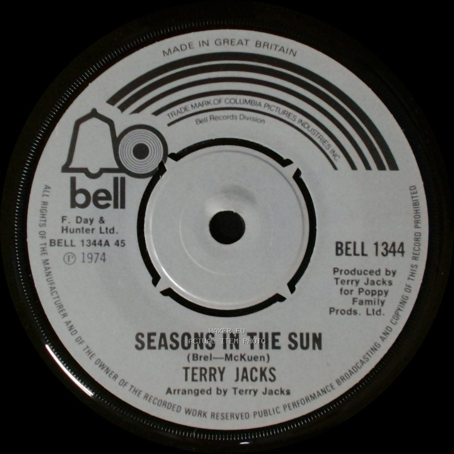 Terry Jacks - Put The Bone In / Seasons In The Sun side B