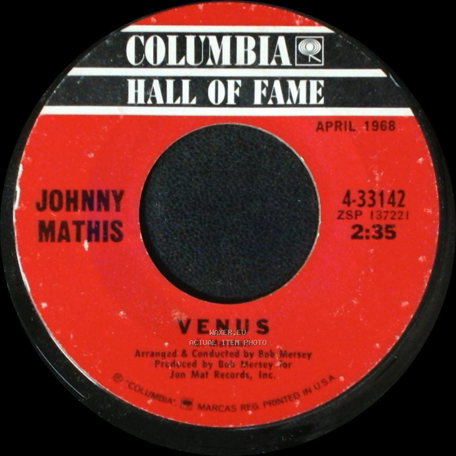 Johnny Mathis - Gina / Venus side B