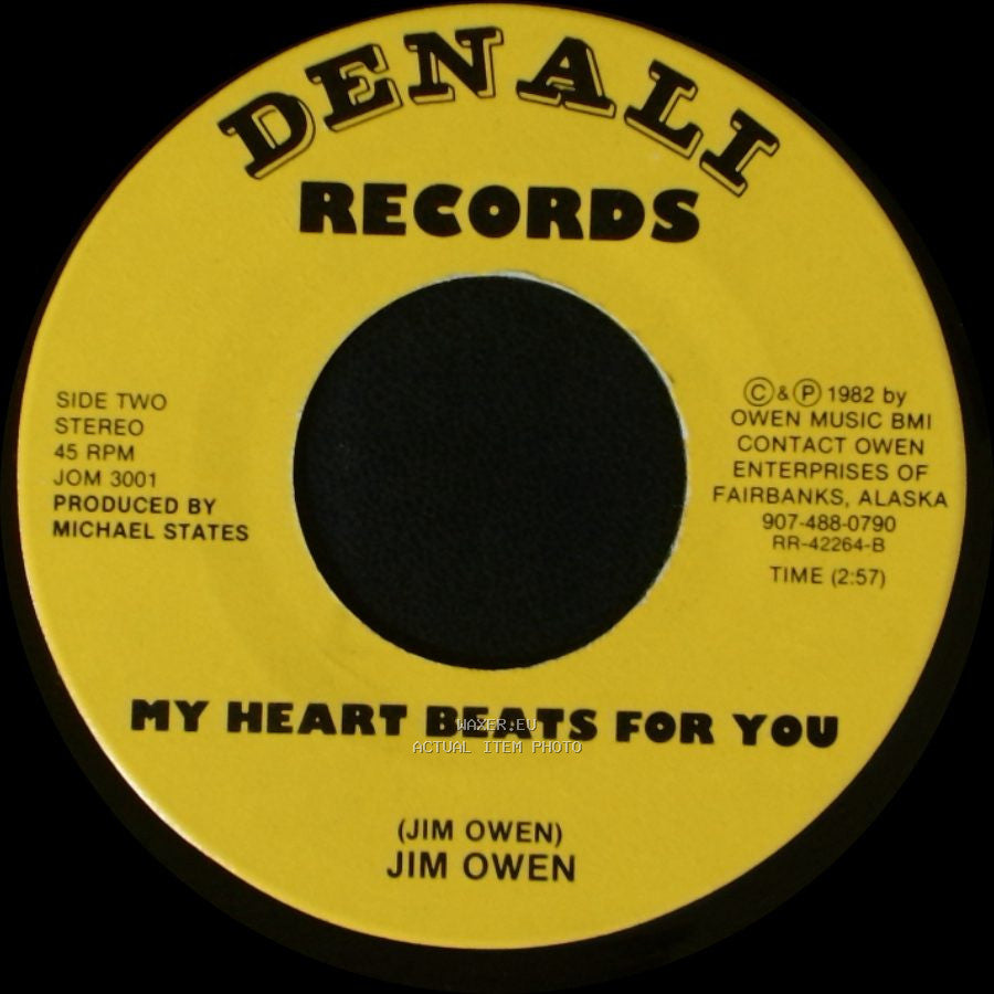 Jim Owen - Alaska / My Heart Beats For You side B