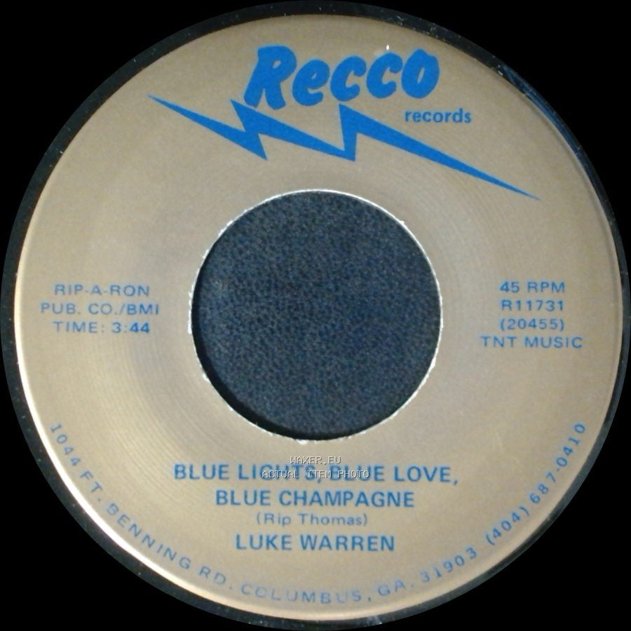 Luke Warren - If It's Love You Want, Sweetheart / Blue Lights, Blue Love, Blue Champagne side B