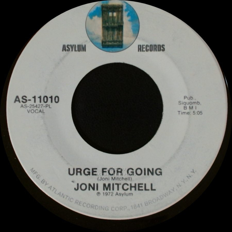 Joni Mitchell - Urge For Going / You Turn Me On, I'm A Radio side B