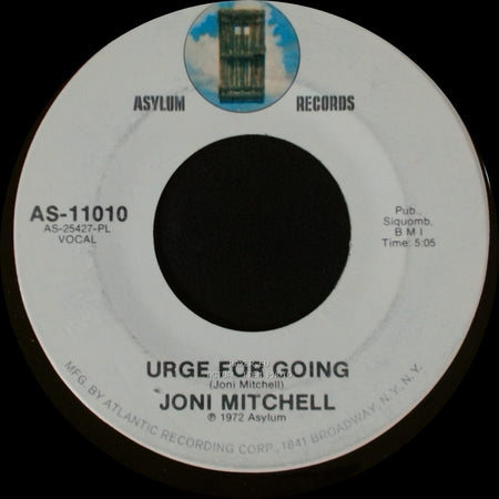 Joni Mitchell - Urge For Going / You Turn Me On, I'm A Radio side B