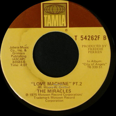 The Miracles - Love Machine Pt. 2 / Love Machine Pt.1 side A