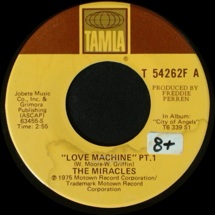 The Miracles - Love Machine Pt. 2 / Love Machine Pt.1 side B