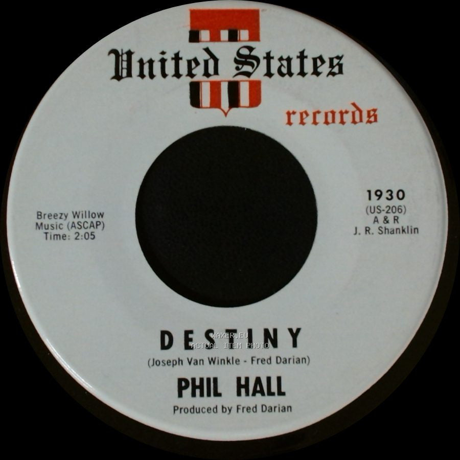 Phil Hall - Destiny / Moonlight Cruise side A