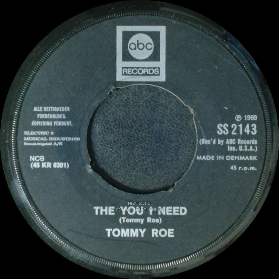 Tommy Roe - The You I Need / Dizzy side A