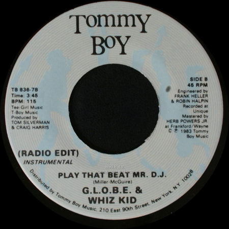 G.L.O.B.E. & Whiz Kid - Play That Beat Mr. D.J. / Play That Beat Mr. D.J. (Radio Edit) side B
