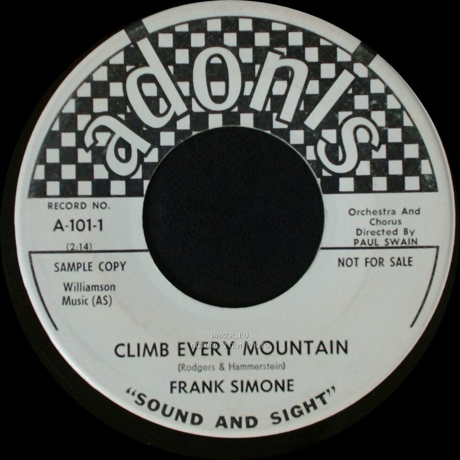 Frank Simone - Lonely Boy, Lonely World / Climb Every Mountain side B