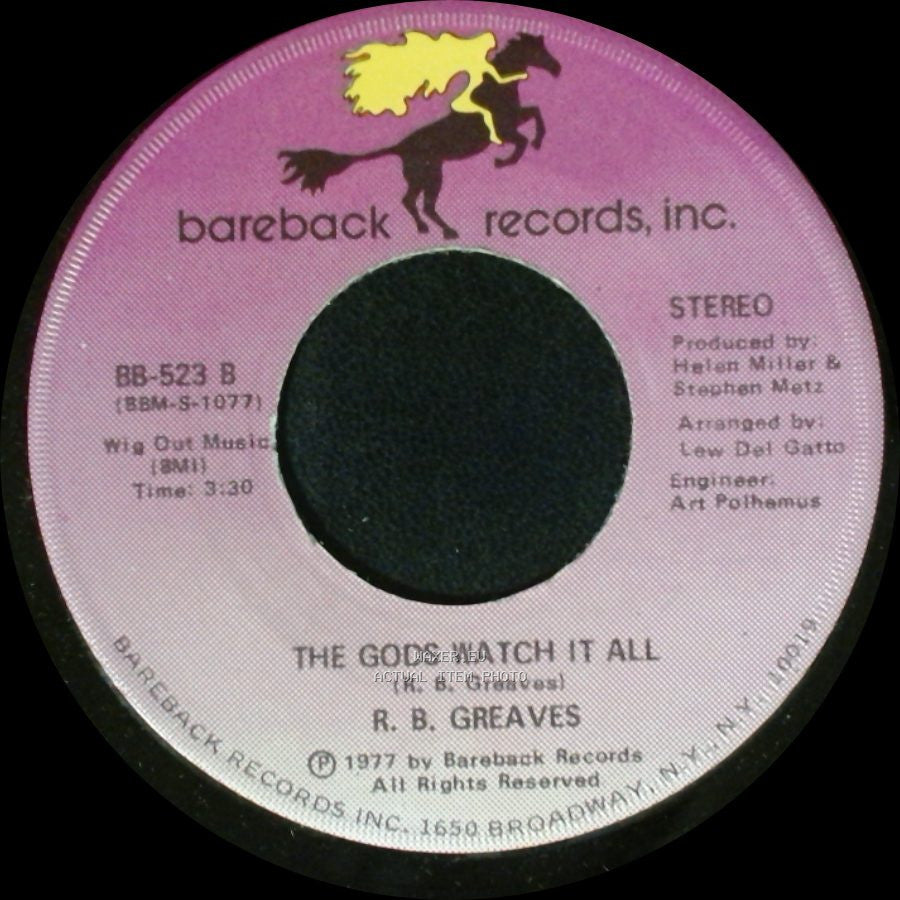 R. B. Greaves - Who's Watching The Baby (Margie) / The Gods Watch It All side A