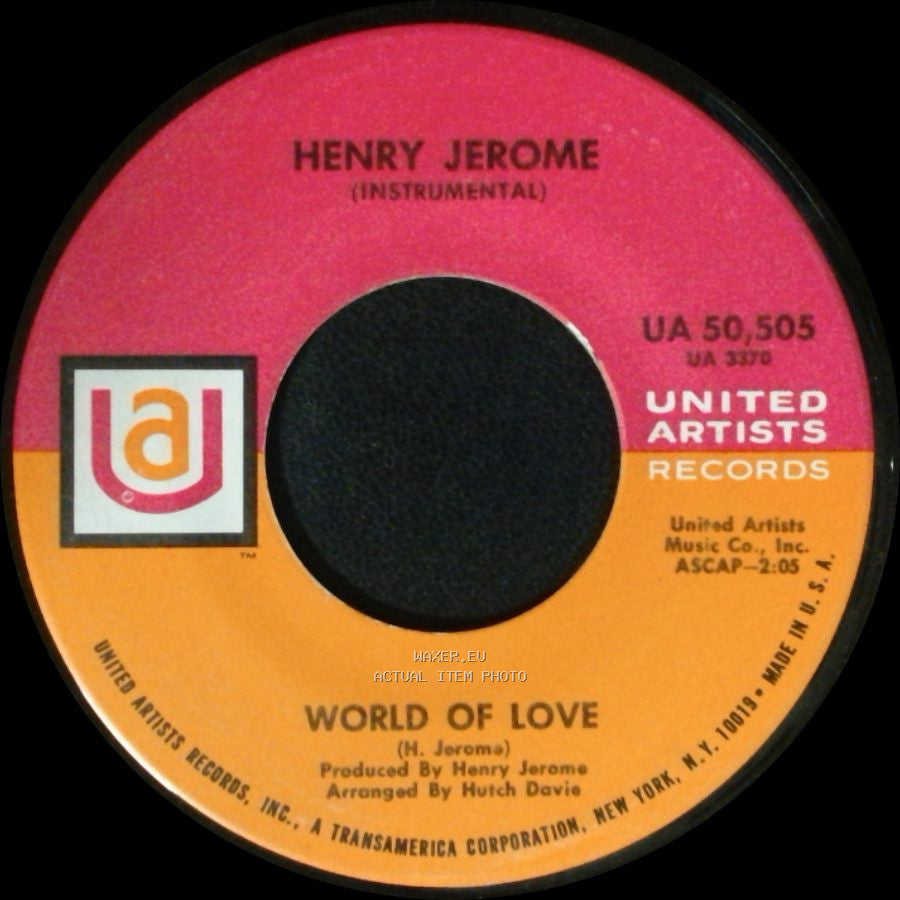 Henry Jerome - World Of Love / Big Spender side A