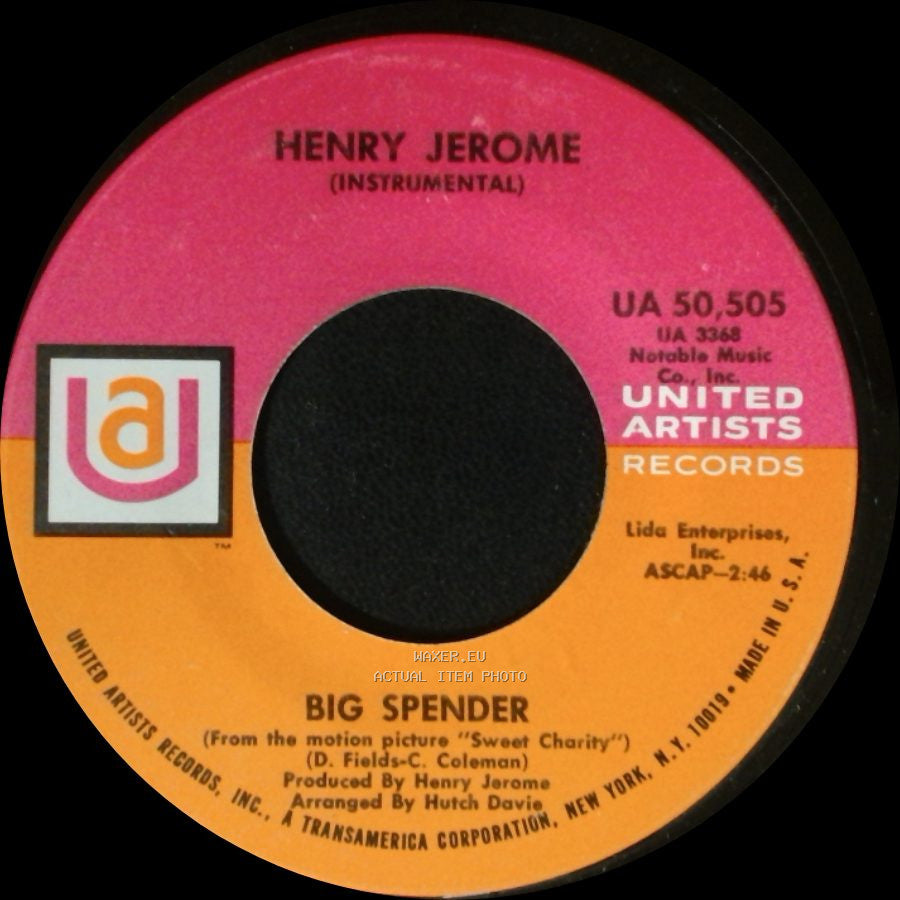 Henry Jerome - World Of Love / Big Spender side B