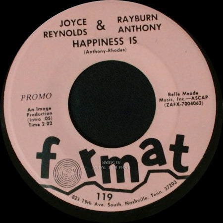 Joyce Reynolds & Rayburn Anthony - Happiness Is / I'll Still Be Loving You side A